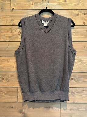 Cypress Links 100% Cotton V-Neck Golf Sweater Vest Medium